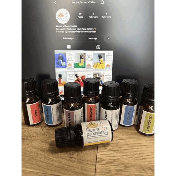 ]gwater soluble essential oils for humidifer diffuser complete set