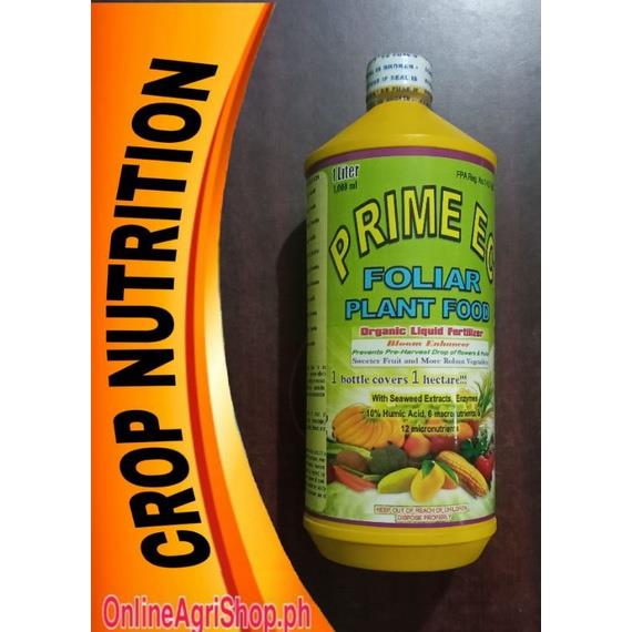 PRIME EC ORGANIC FOLIAR FERTILIZER PLANT FOOD FOLIAR FERTILIZER (1