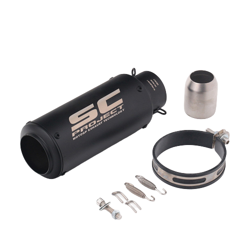 ASTRONT Universal 3851mm Inlet Motorcycle Exhaust Muffler Pipe