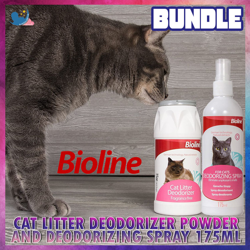 (BUNDLE) Bioline Cat Litter Deodorizer Powder 425g WITH Bioline