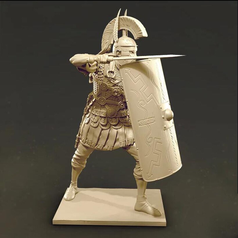Unpainted 90mm Ancient Officer Resin Figure Miniature Model Kits GK Unassambled 