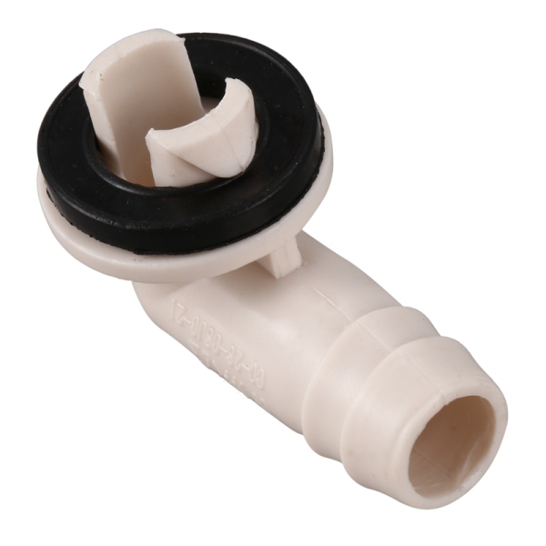 Air Conditioner Ac Drain Hose Connector Elbow Fitting with Rubber Ring for Mini-Split Units and Window Ac Unit 3/5 Inch(15Mm)