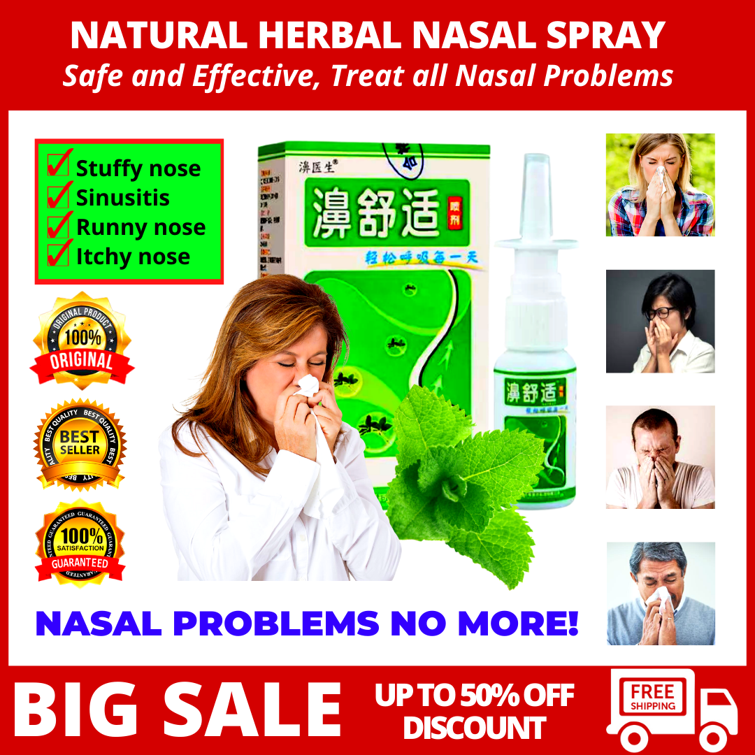 💯 ORIGINAL【FLASH SALE】 Authentic Effective Natural Herbal NASAL SPRAY