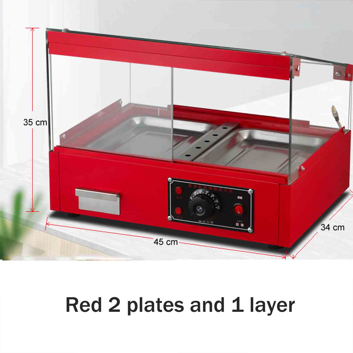 Fried Chicken Warmer Display Heavy Duty Food Warmer Electric Portable