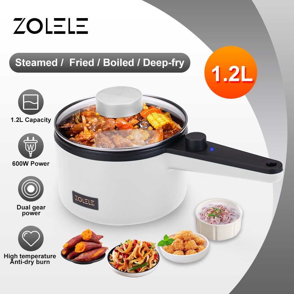 ZOLELE MultiFunction Electric Rice Cooker mini 1.2L kitchen Cooker