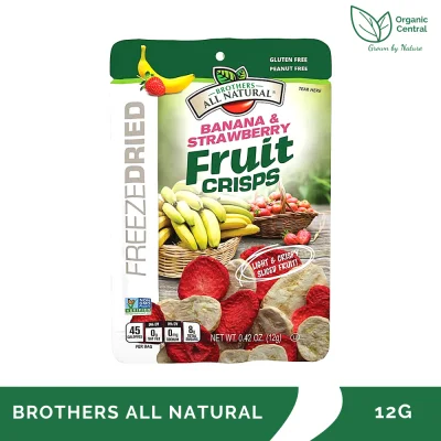 Brothers All Natural Banana and Strawberry Fruit Crisps 12g