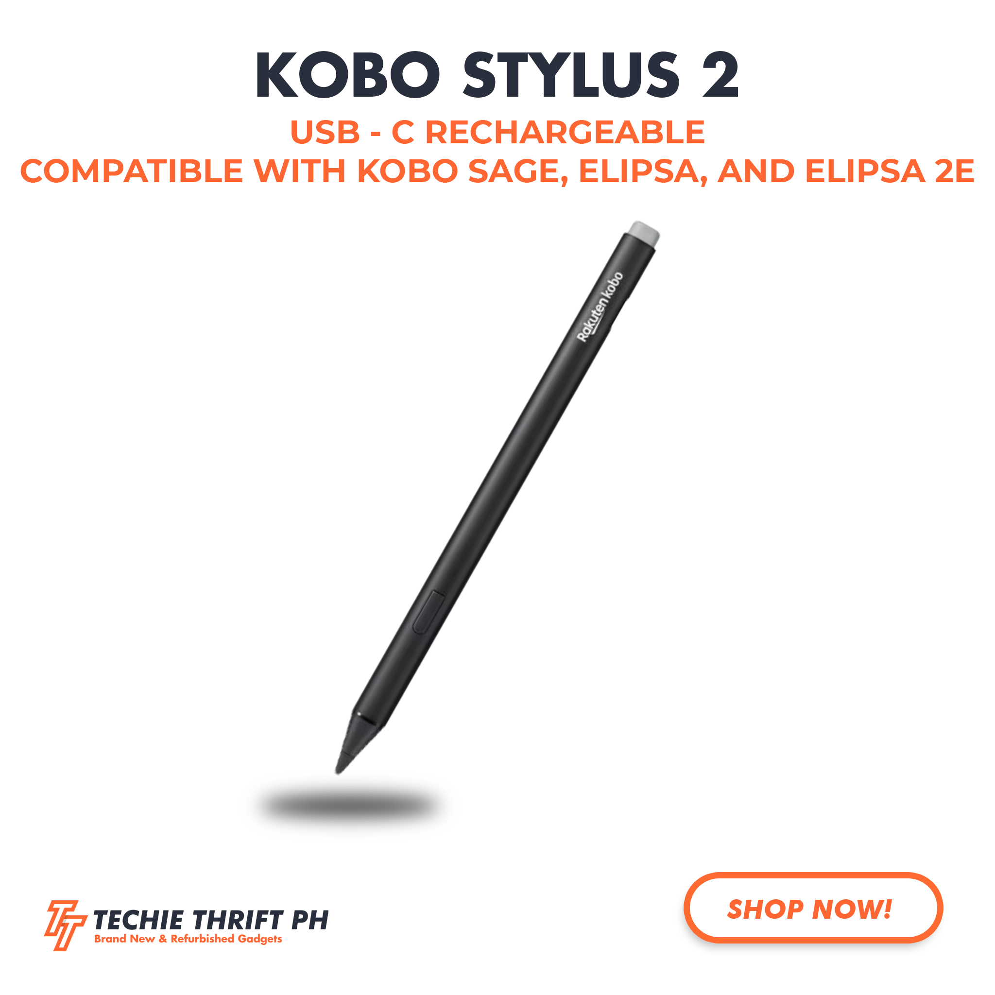 Kobo Stylus 2 (Compatible with Kobo Sage, Kobo Elipsa, and Kobo ...