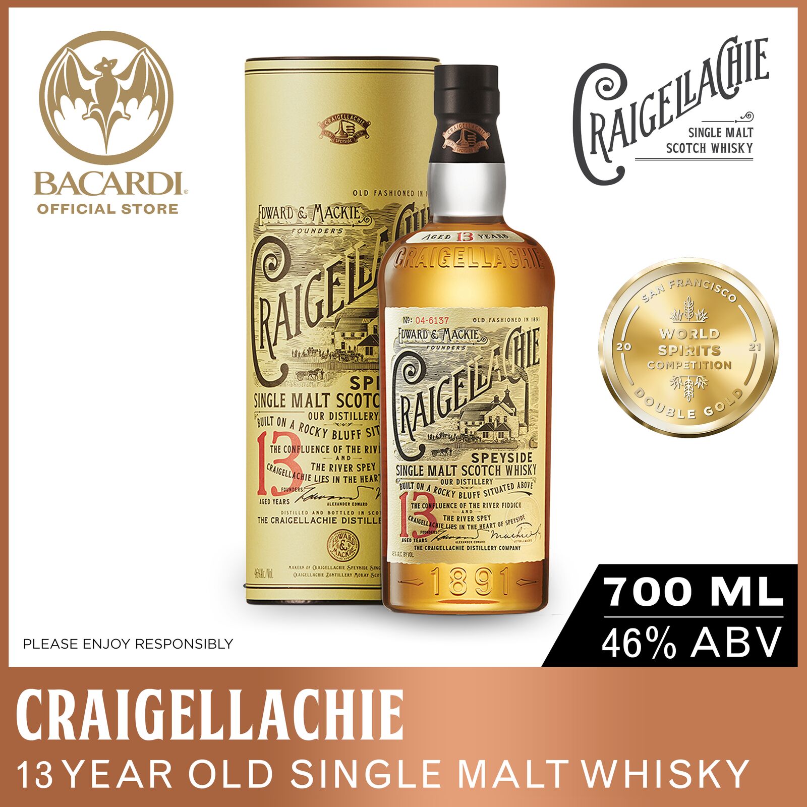 Craigellachie 13 Years Old Speyside Single Malt 46% Vol. 0,7l In Giftbox - View #10