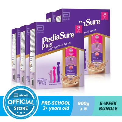 Pediasure Plus Choco 900G For Kids Above 3 Years Old Bundle of 5