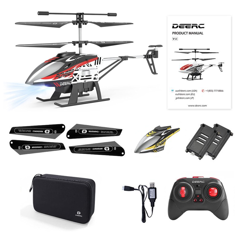 DEERC Remote Control Helicopter Altitude Hold RC Planes With Gyro For
