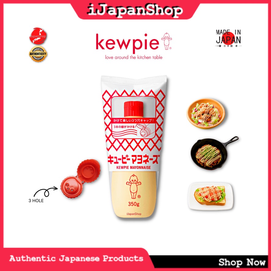 Kewpie Japanese Mayonnaise 350g TripleHole Cap Mayo Made in Japan