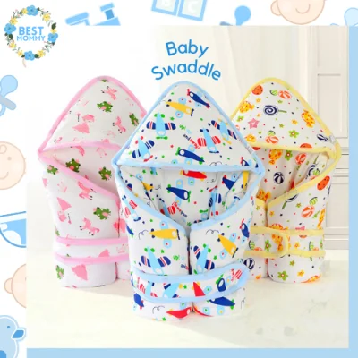 BestMommy Newborn Swaddle Infant Baby Pure Cotton Receiving Blanket Cute Boys Girls Wrap