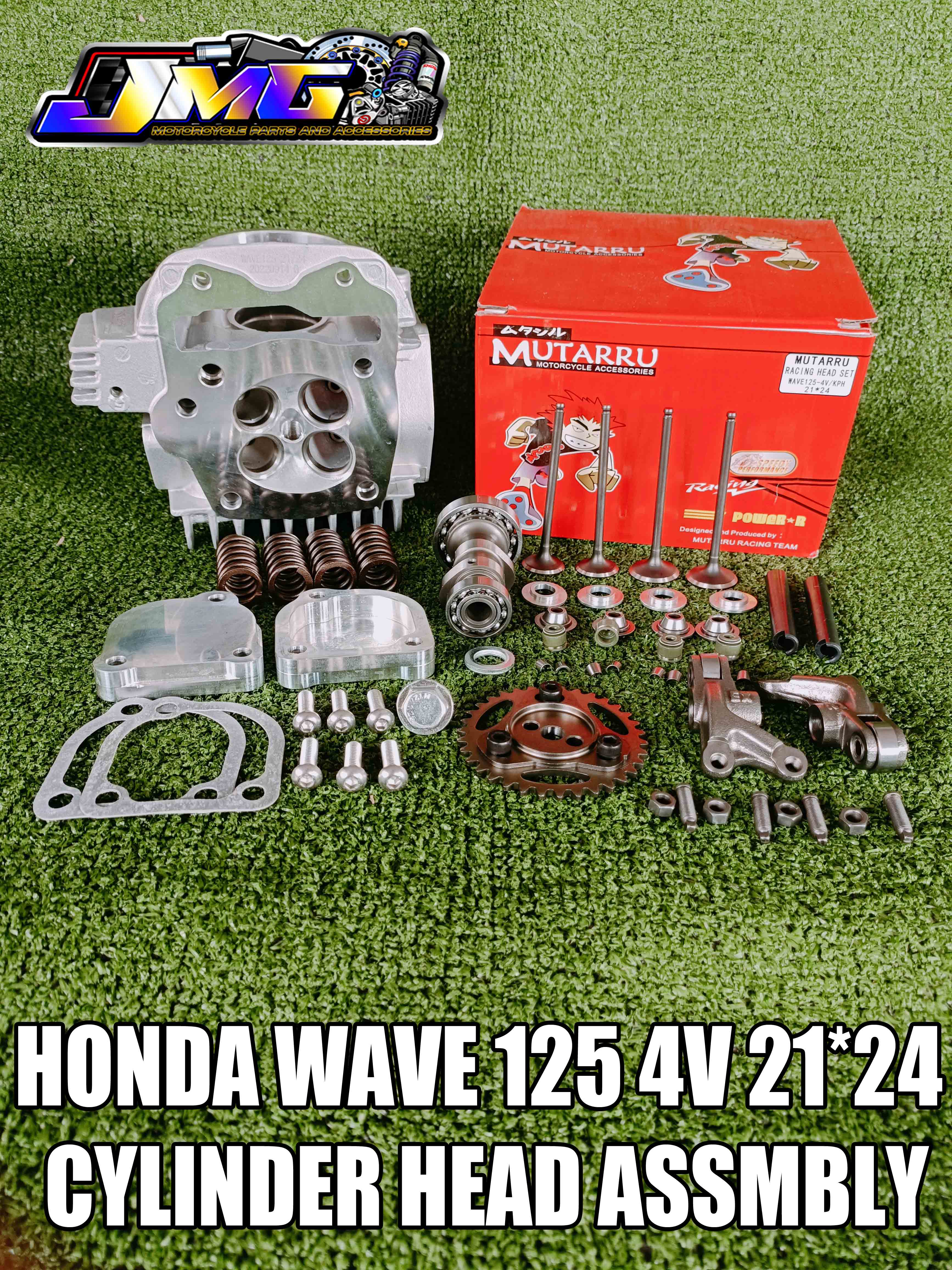MUTARRU HONDA WAVE 125 CYLINDER HEAD 4VALVE 21MM*24MM ASSEMBLY Lazada PH