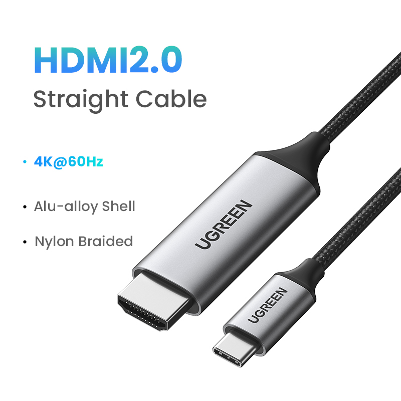 Ugreen USB C To HDMI Cable Type C HDMI Thunderbolt 3 Converter for Pro 2018 USBC HDMI Adapter