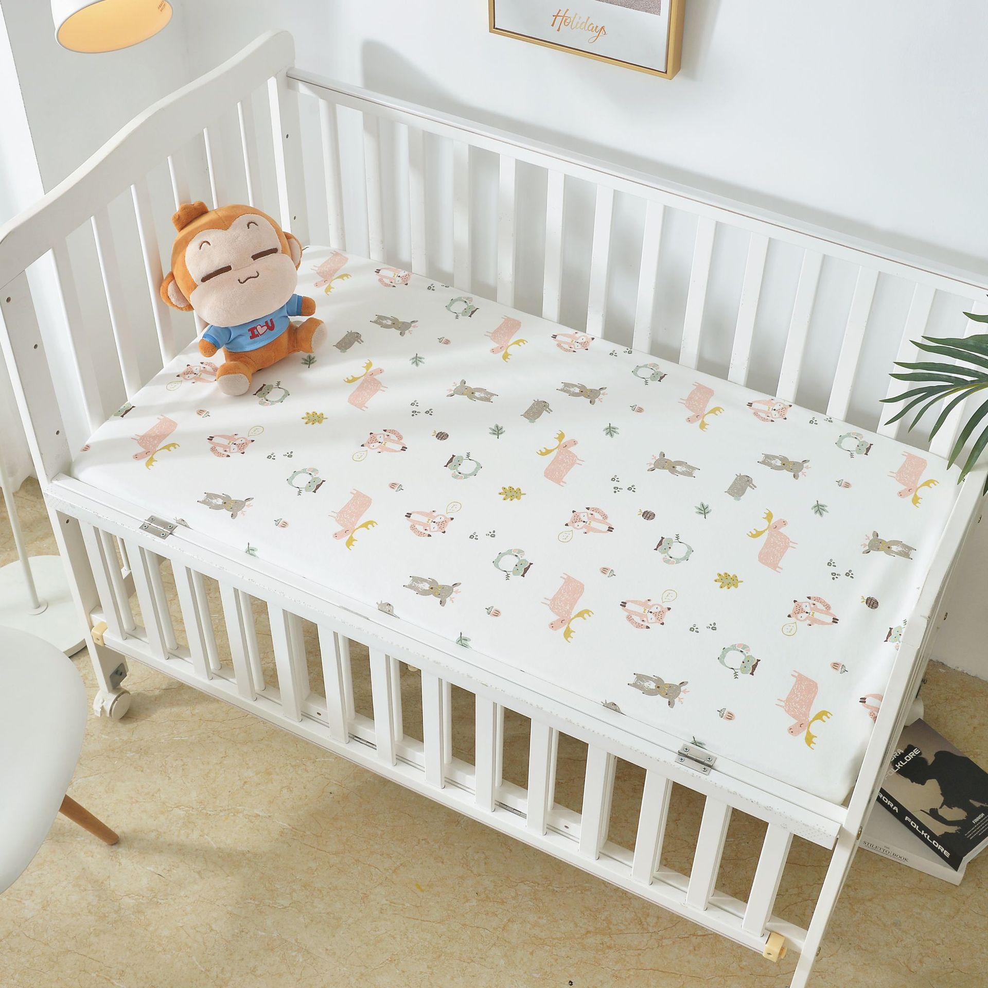 Baby crib hot sale fitted sheet