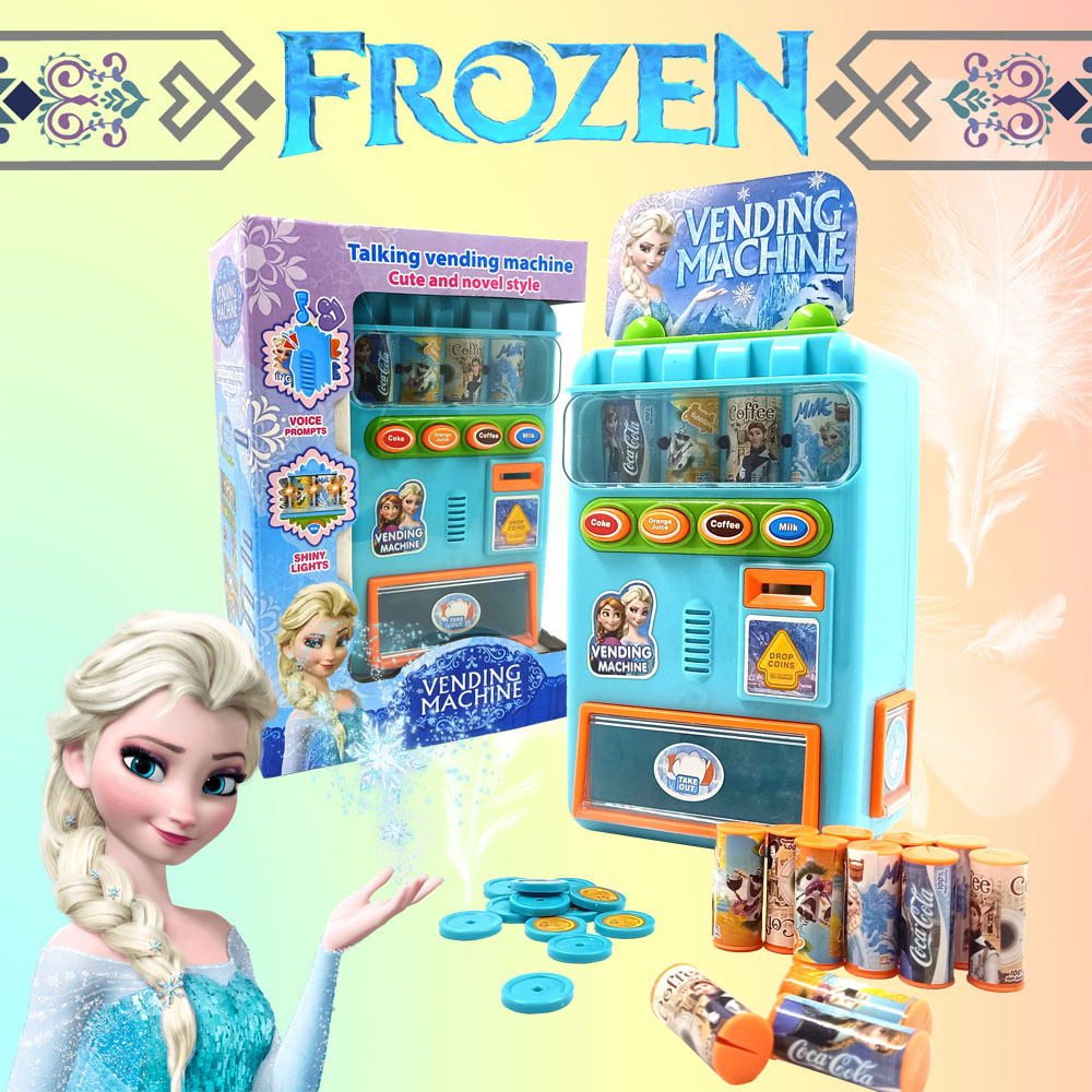 Vending Machine Toy HelloKitty / Frozen Play Pretend Simulation with