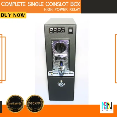 High Power Relay Universal Coinslot Box / Carwash Single Coin slot Metal Box / Car wash Single Coin Box / Washing Machine Single Coin Box / Single Coin Slot Box