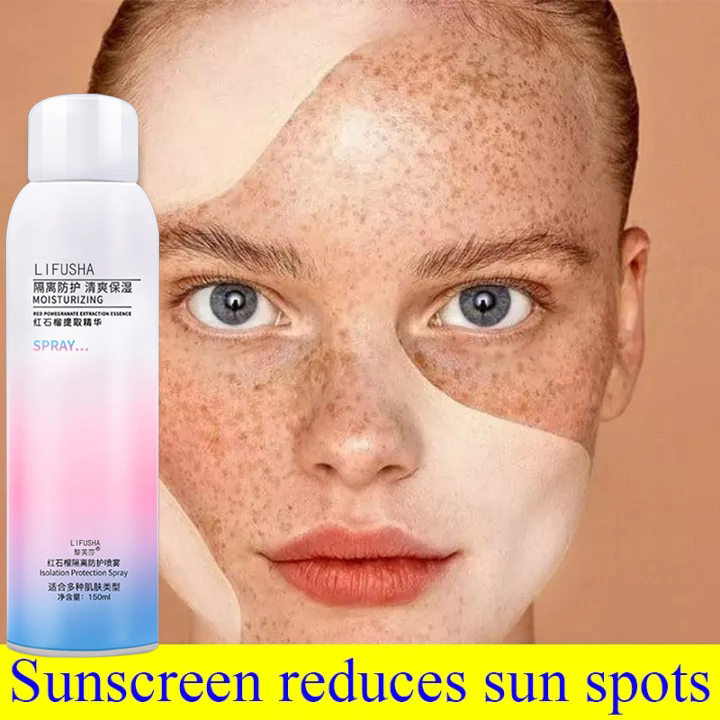 Red Pomegranate Whitening Sunscreen Spray for Face and Body UV