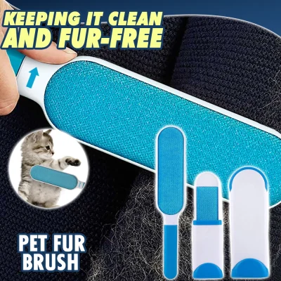 Easy And Durable Pet Hair Brush Double Lint Remover Fur Scrub Brushes Magic Clean Brush
