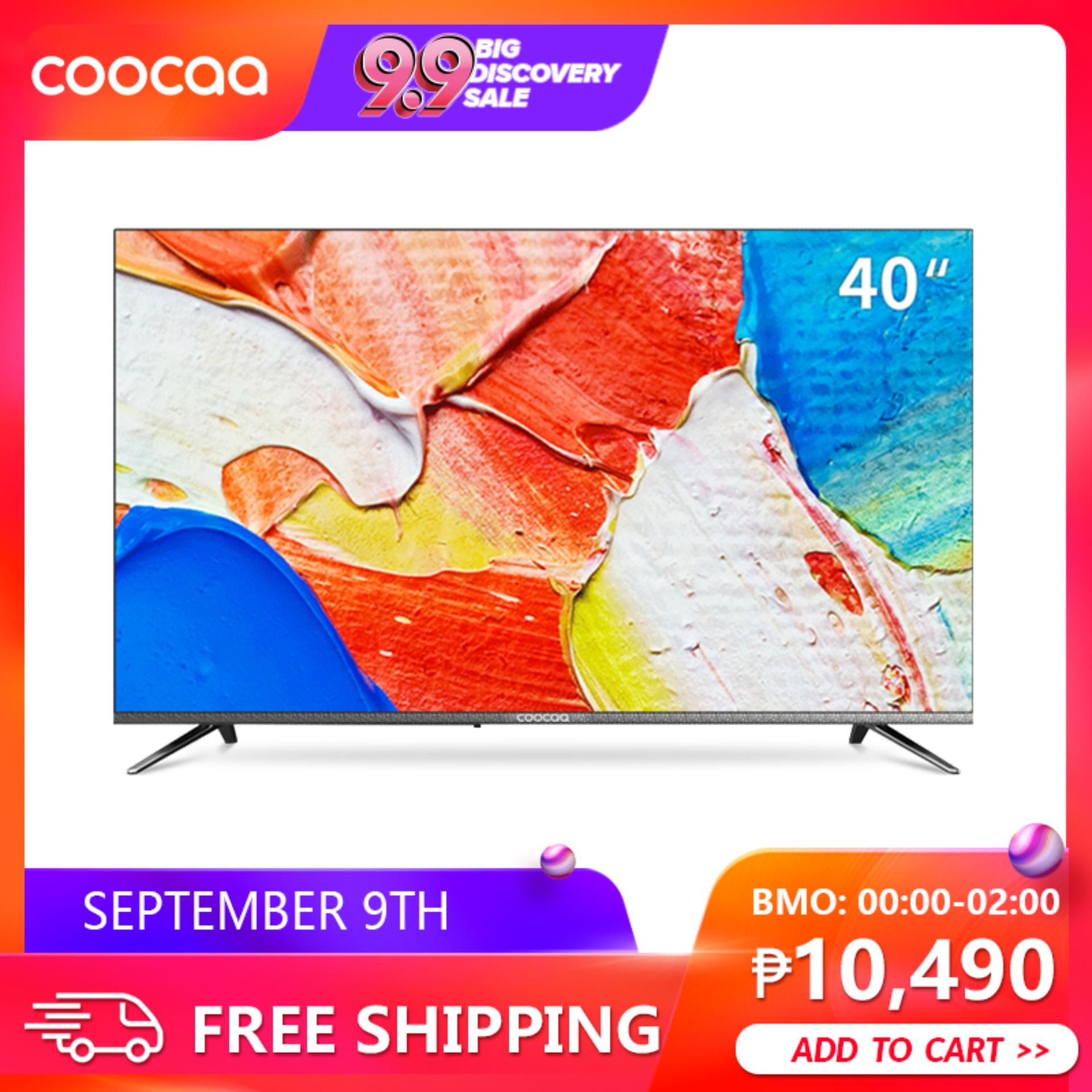 COOCAA 40 Inch Smart Netflix Built-In Frameless FHD LED TV -Slim Wifi (Model 40S3N)