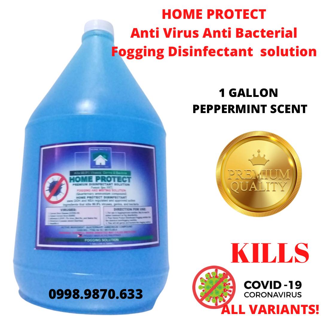 Home Protect Disinfectant Fogging Solution 1 Gallon with Peppermint Scent for fogging machines