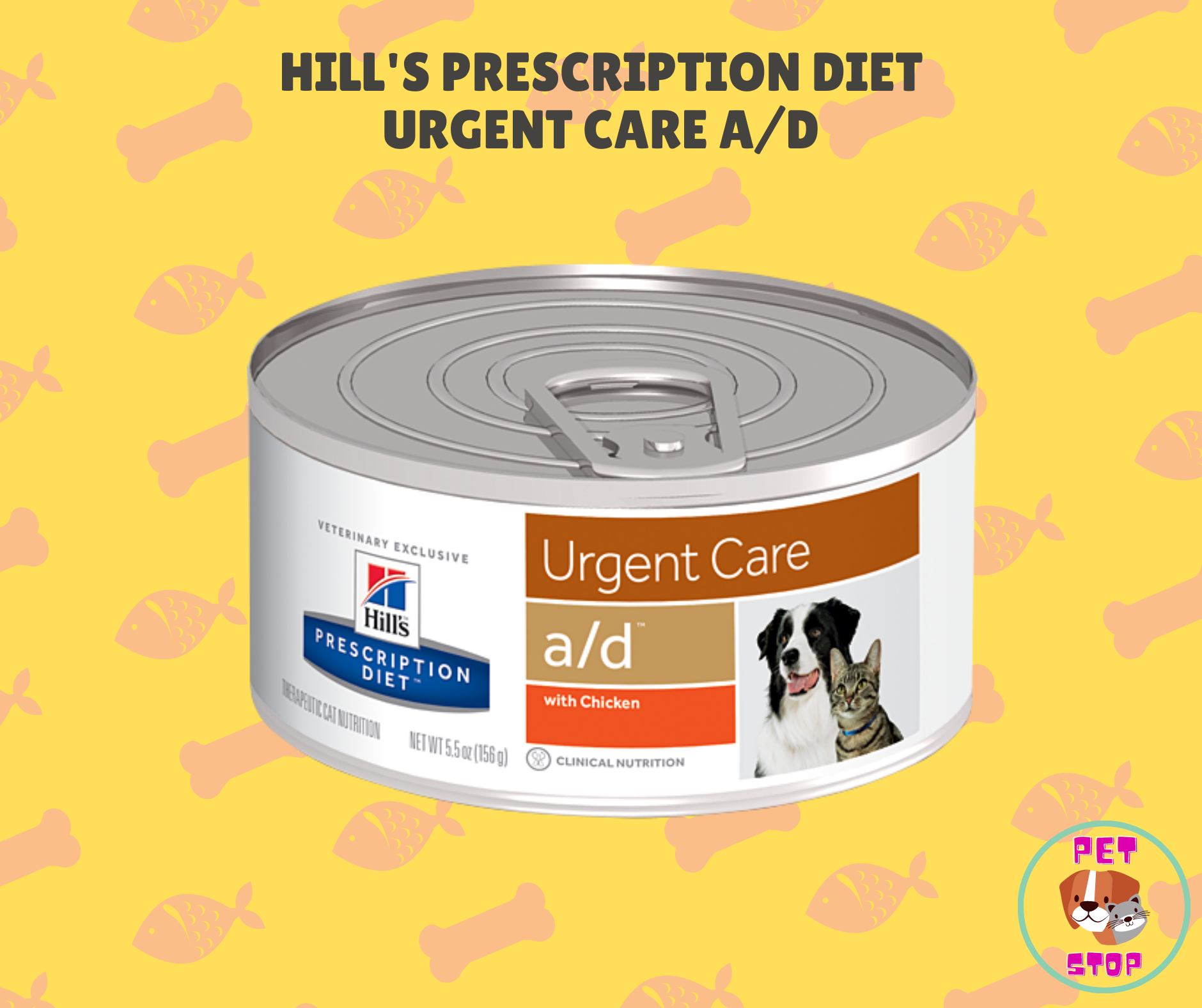 Urgent Care Science Diet Prescription Diet HILL'S PRESCRIPTION DIET A/d Urgent Care With Chicken Wet Dog Cat Food,  Case Of 24