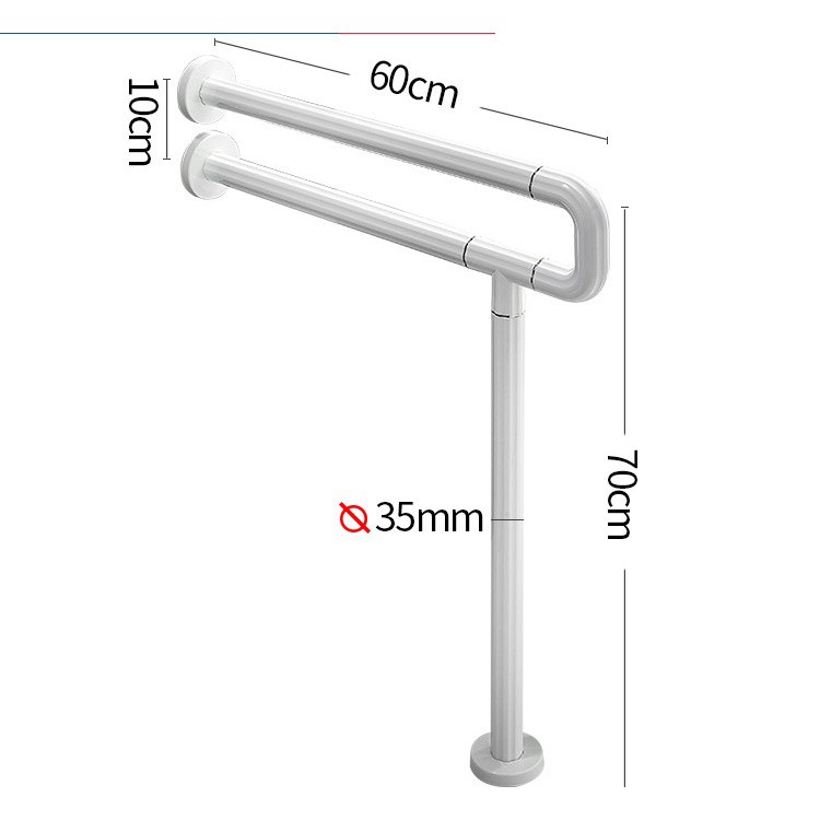 【MC】New design bathroom handrail Ushaped with leg bathroom safety grab