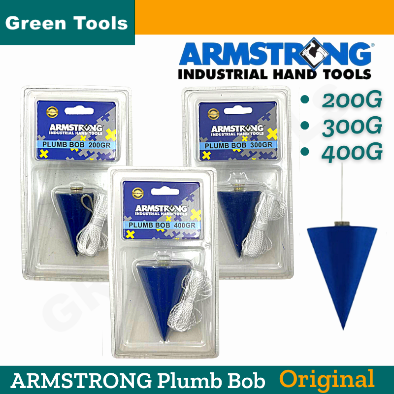 ARMSTRONG Plumb Bob Original Level Measuring Tools 200g 300g 400g