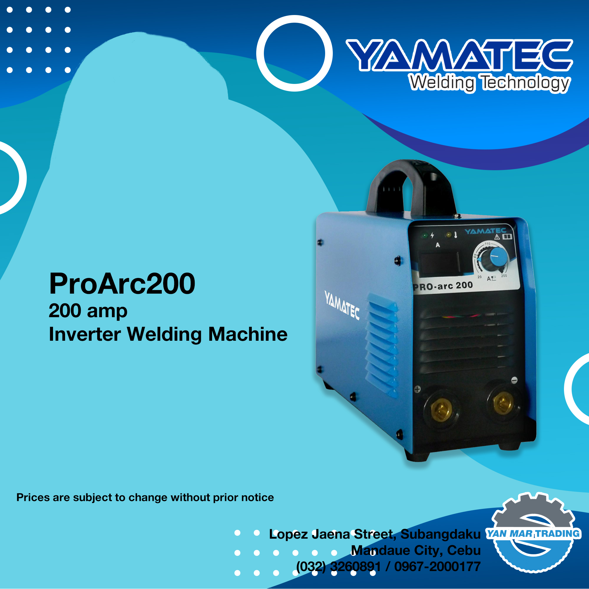 Yamatec ProARC200 200amp Inverter Welding Machine Lazada PH
