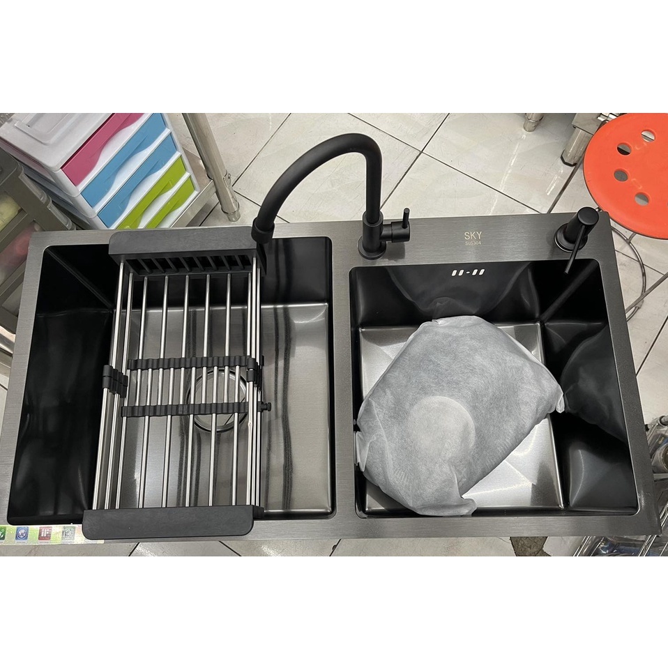 Nano Black Kitchen Sink (Double) Lazada PH
