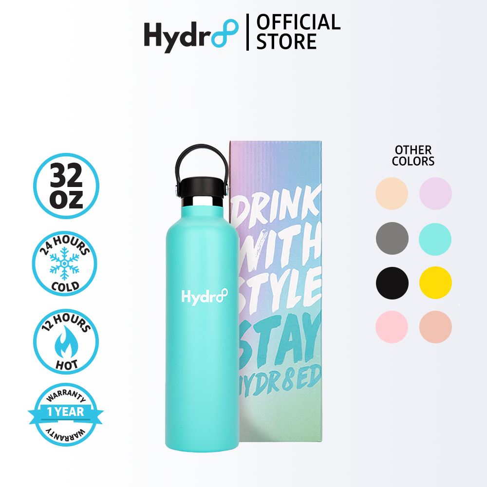 Drink your Effin Water 32oz Time Marked Water Bottle Blue - Hydr-8