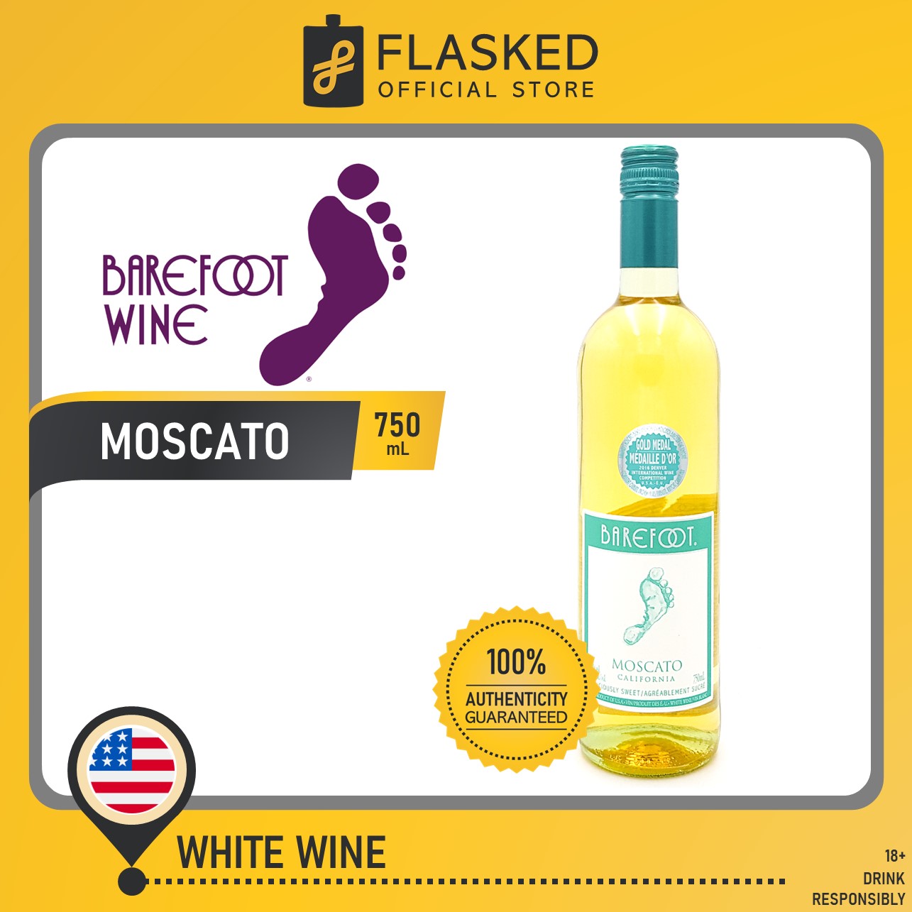 Barefoot Moscato California White Wine 750mL Lazada PH