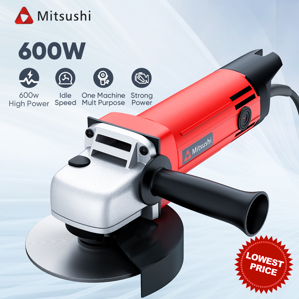 Mitsushi 600W Angle Grinder ,13000 rmp Professional Grinder Heavy Duty