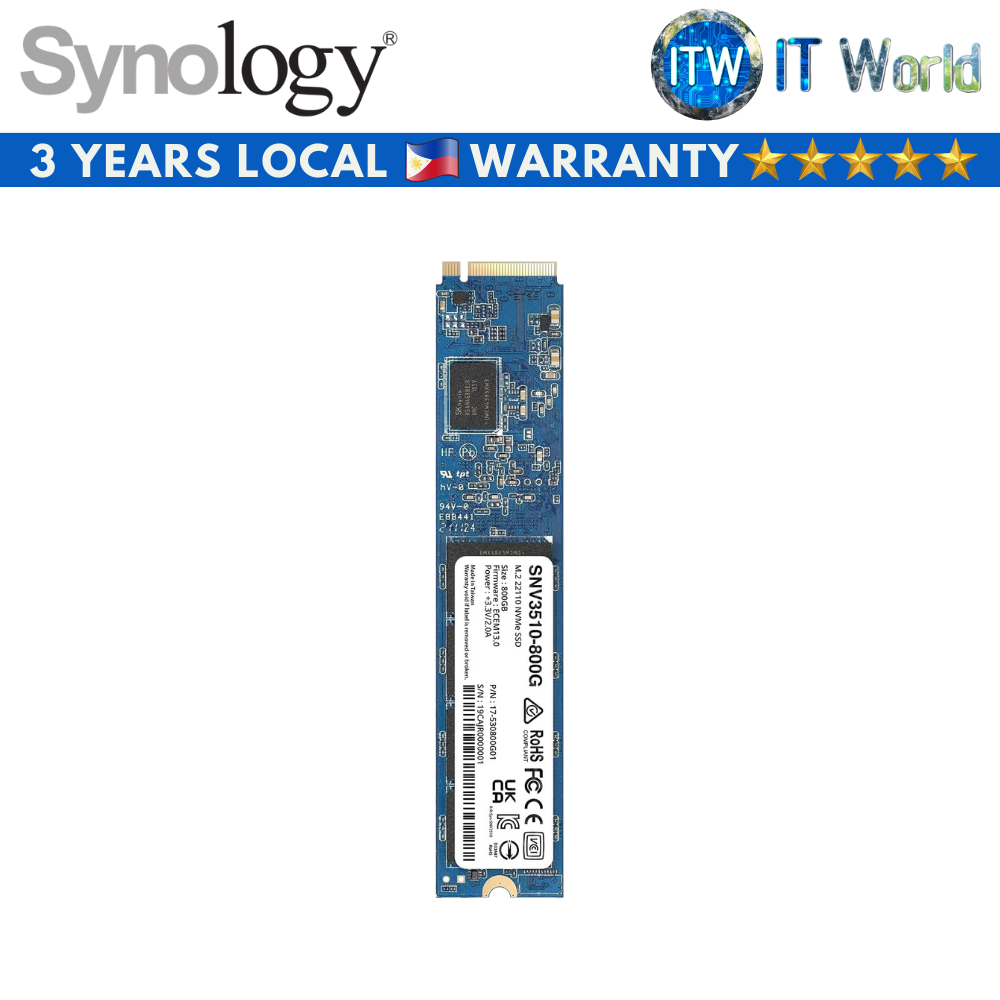 Synology SNV3510 800GB 22110 NVMe Internal SSD (SY-SNV3510