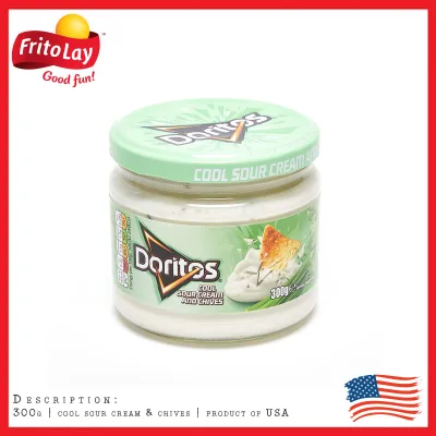 Fritolay­® Doritos Cool Sour Cream & Chives Dip EXP: DEC 2021 300g Imported Tostitos Doritos Ruffles Sunchips