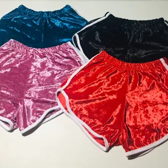 cheap velvet shorts