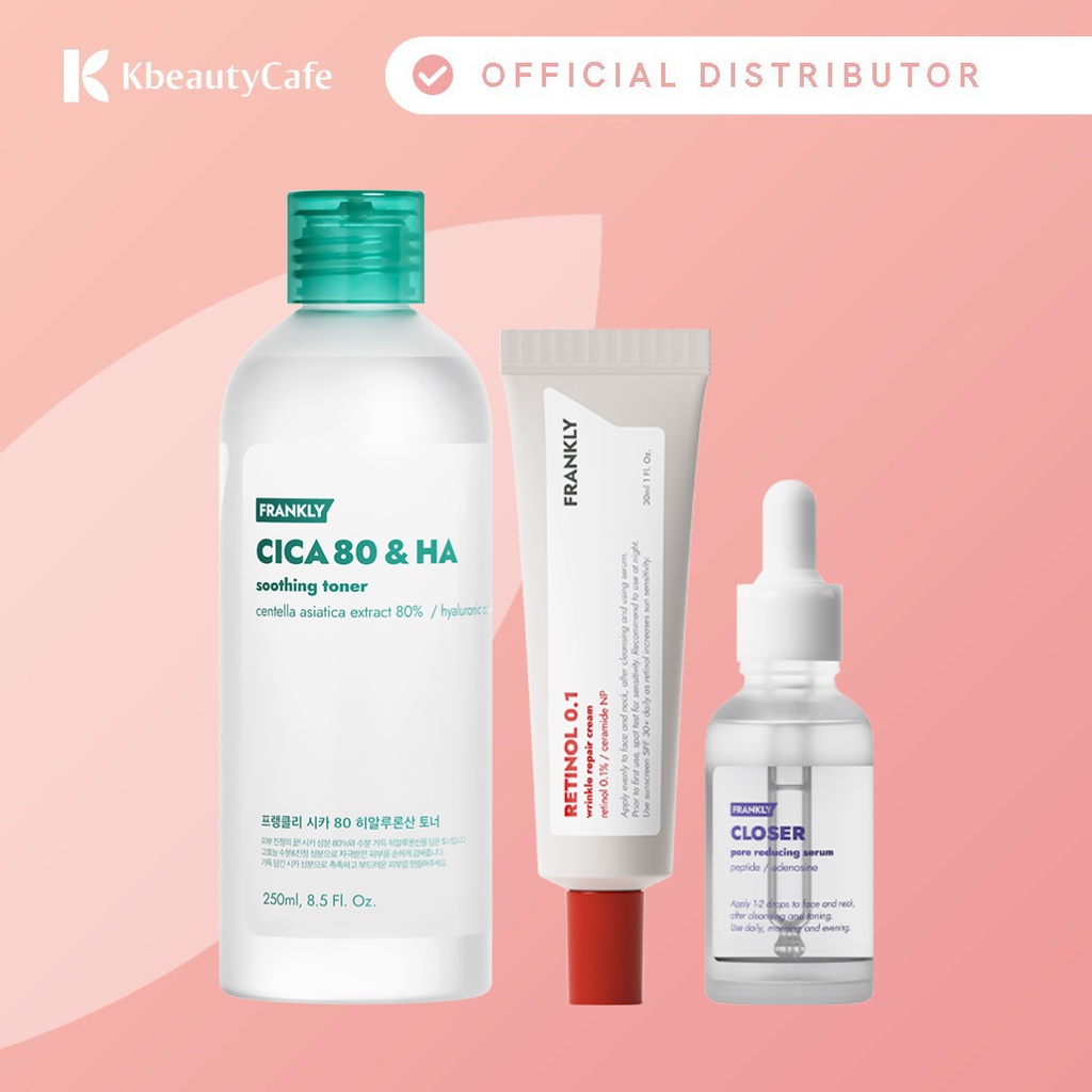 Frankly Bestsellers Set [Retinol + Peptides + Hyaluronic Acid] Lazada PH