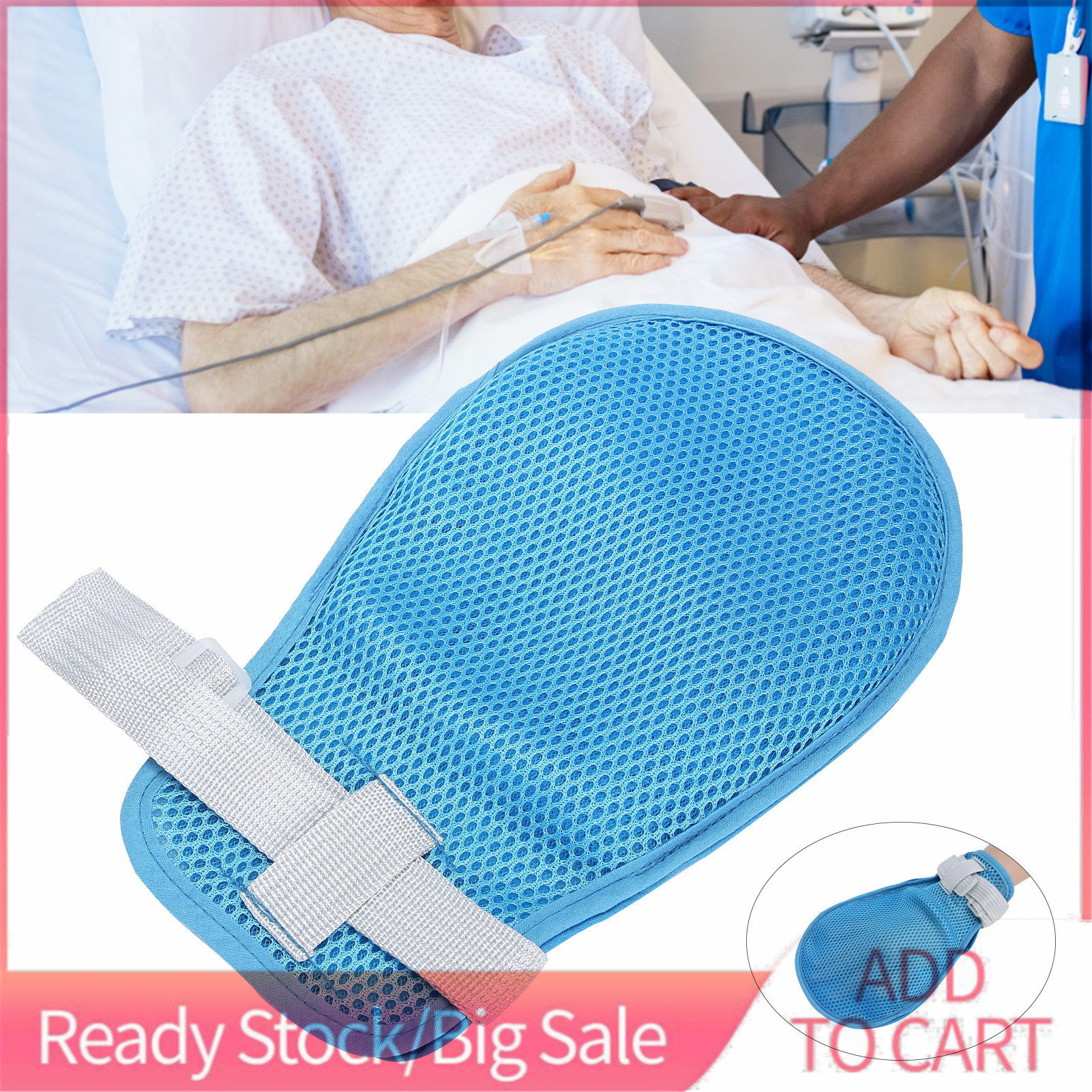 Breathable Self‑Injury Prevention Hand Fixed Restraint Glove Patient