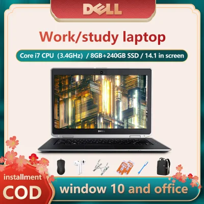 【One year warranty / free gift 】 laptop new / 14.1 inch HD resolution I second generation processor I core i7i 4GB / 8GB ram I 128GB SSD I light and portable + online teaching + work + study