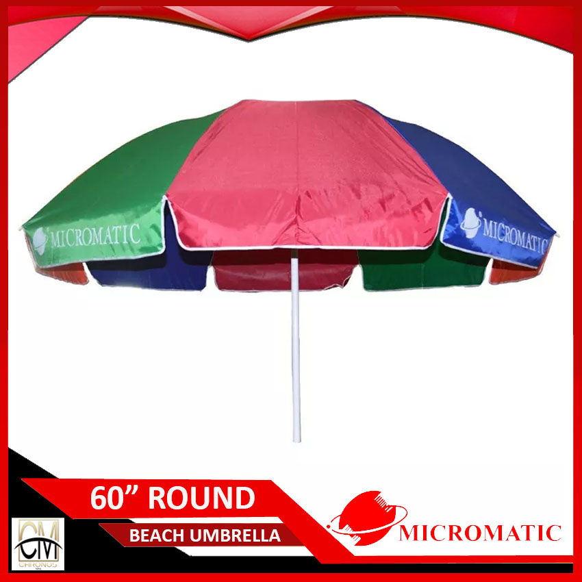 CHRONOS Micromatic 60" Round Beach Umbrella Lazada PH