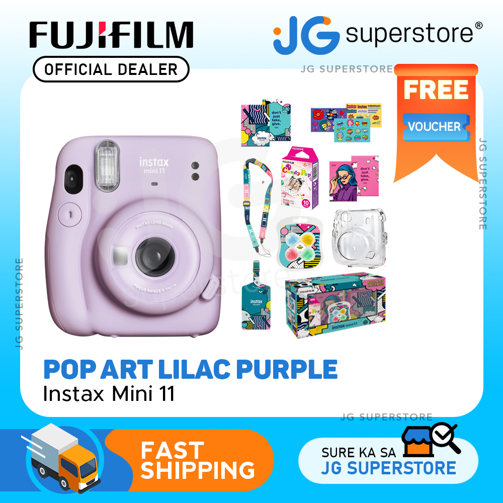 Fujifilm Instax Mini 11 Instant Camera Pop Art Edition Package with