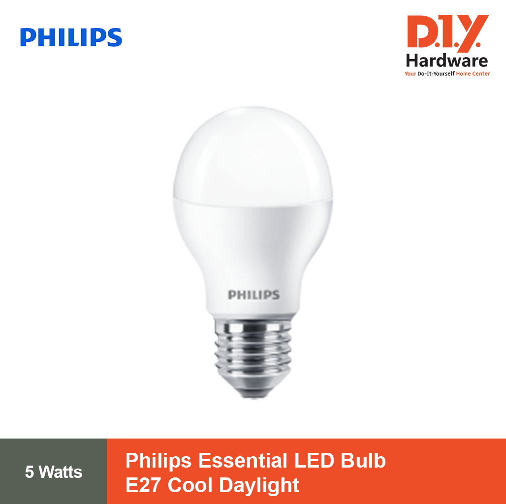 Philips LED Bulb E27 Essential Series 5 Watts | Lazada PH