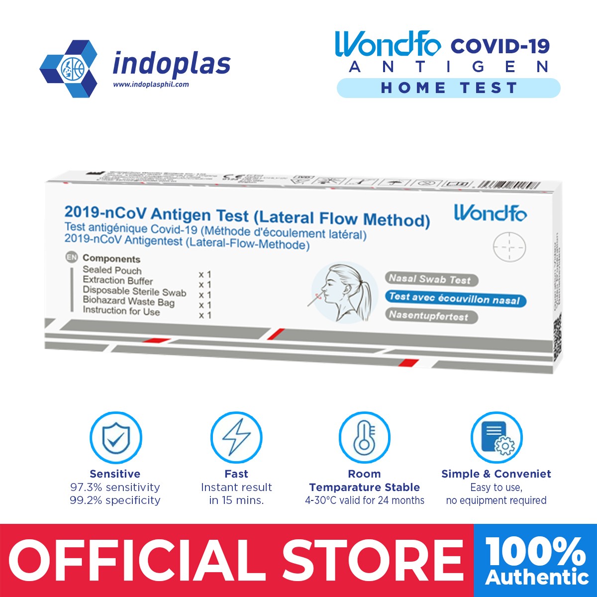 SD Abott Zybio Wondfo Antigen Home Test 1 Test Kit Lazada PH