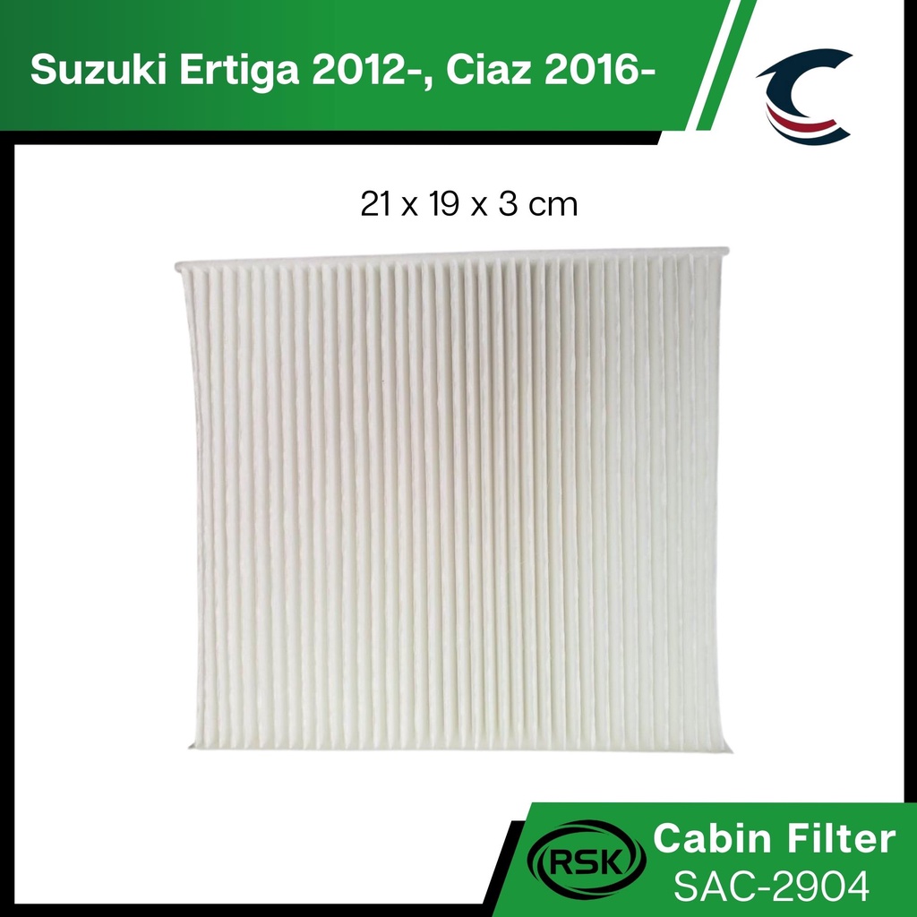 RSK Cabin Filter Suzuki Ertiga 2012, Ciaz 2016 (SAC2904) Lazada PH