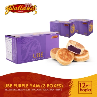 Polland Hopia Trio (Ube) - Ube FIlling - Festive Sweets Gifts Savoury Snacks