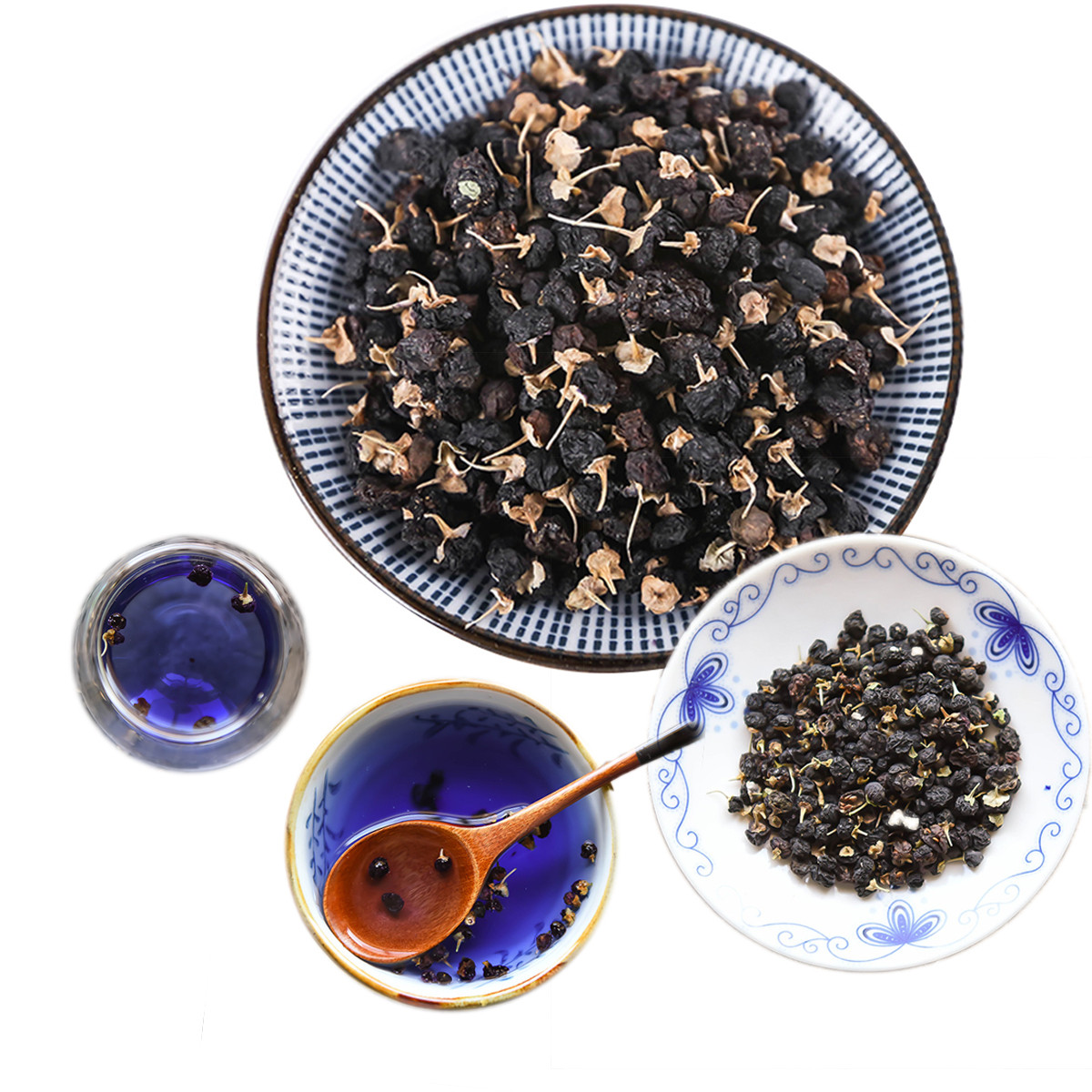 Qinghai Chaidamu Nuomuhong Wild Black Lycium barbarum Non-Xinjiang Gansu Goods Qinghai Wild Black Lycium barbarum
