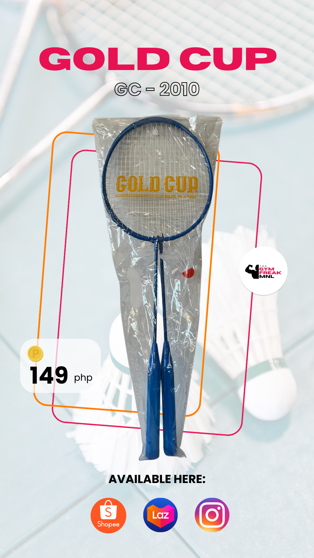 Gold Cup Badminton Racket GC-2010 Lazada PH