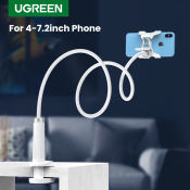 Ugreen Mobile Phone Holder for OPPO, VIVO, SAMSUNG, Realme, Huawei, Xiaomi, Redmi Arm Lazy Mobile Phone Goosneck Stand Holder for iPhone 8/X Flexible Bed Desk Table Clip Bracket for Smartphone