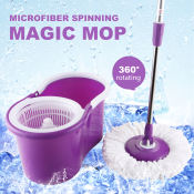 ProClean Spin Mop with Stainless Steel Wringer Bucket