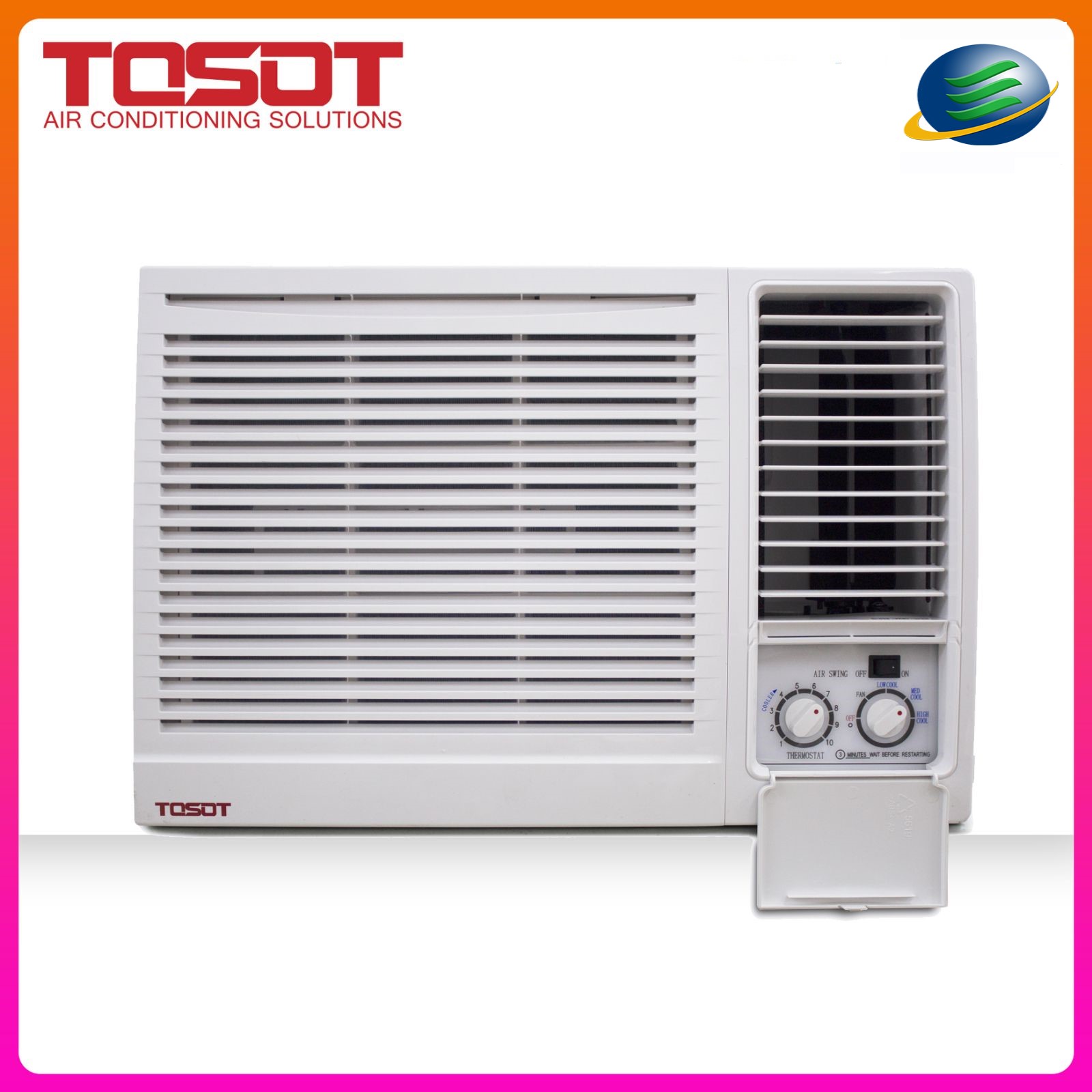 TOSOT 2.0HP Window Type Airconditioner ModelTJC18FME (NonInverter